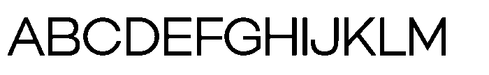 Orbic Regular Font UPPERCASE