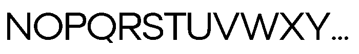 Orbic Regular Font UPPERCASE