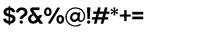 Orbic Semi Bold Font OTHER CHARS