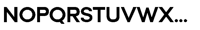 Orbic Semi Bold Font UPPERCASE