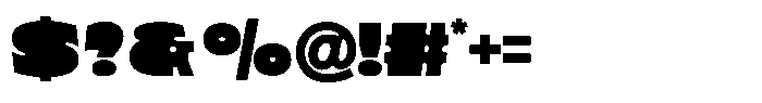 Orbold Font OTHER CHARS