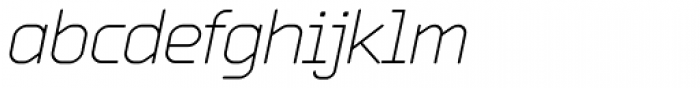 Orca Pro Light Italic Font LOWERCASE