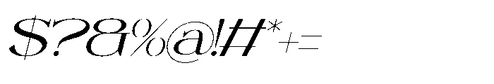Orcars Italic Font OTHER CHARS