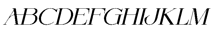 Orcars Italic Font UPPERCASE