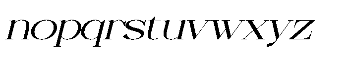 Orcars Italic Font LOWERCASE