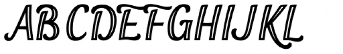 Orchid Key Inline Font UPPERCASE