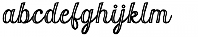 Orchid Key Inline Font LOWERCASE