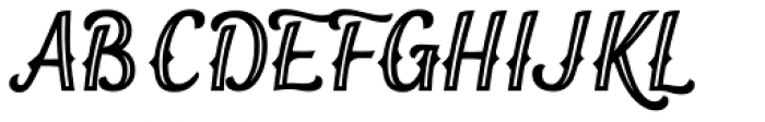 Orchid Key Spurs Inline Font UPPERCASE