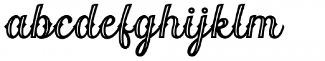 Orchid Key Spurs Inline Font LOWERCASE