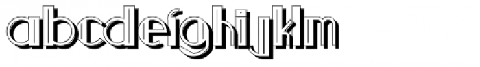 Orchis Bold Shadow Italic Font LOWERCASE
