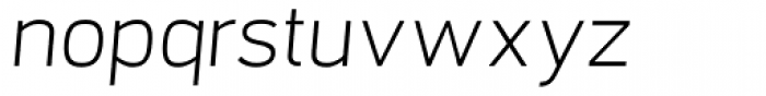 Orcin Sans Light Italic Font LOWERCASE