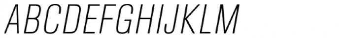 Ordax Light Italic Font UPPERCASE