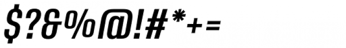 Ordax Medium Italic Font OTHER CHARS