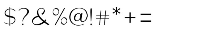 Ordella Regular Font OTHER CHARS