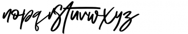 Ordillon Handwriting Italic Font LOWERCASE