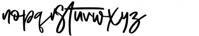 Ordillon Handwriting Regular Font LOWERCASE