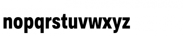 Ordina Compressed Extrabold Font LOWERCASE