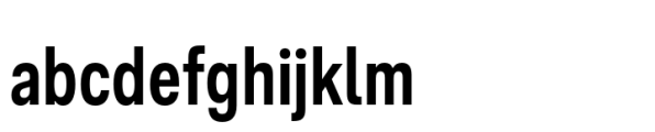 Ordina Compressed Semibold Font LOWERCASE