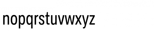 Ordina Compressed Font LOWERCASE