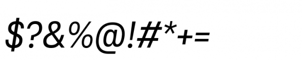 Ordina Condensed Oblique Font OTHER CHARS