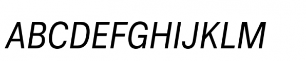 Ordina Condensed Oblique Font UPPERCASE