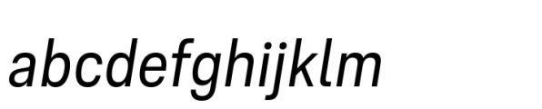 Ordina Condensed Oblique Font LOWERCASE