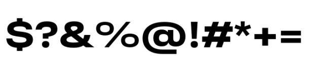 Ordina Expanded Extrabold Font OTHER CHARS
