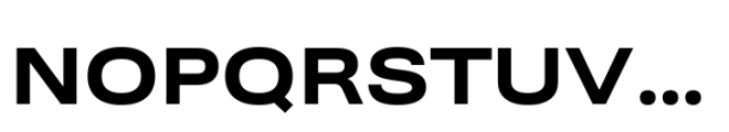 Ordina Expanded Extrabold Font UPPERCASE