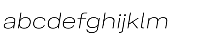 Ordina Expanded Extralight Oblique FONT
