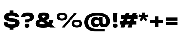 Ordina Expanded Heavy Font OTHER CHARS