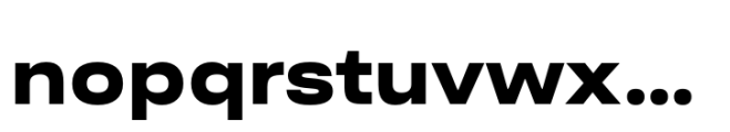 Ordina Expanded Heavy Font LOWERCASE