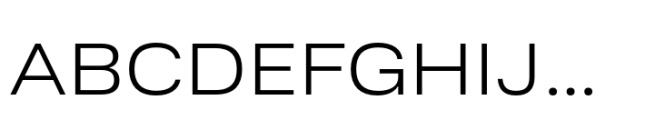 Ordina Expanded Light Font UPPERCASE