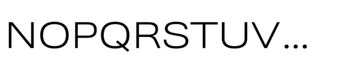 Ordina Expanded Light Font UPPERCASE