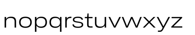 Ordina Expanded Light Font LOWERCASE