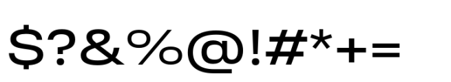 Ordina Expanded Medium Font OTHER CHARS