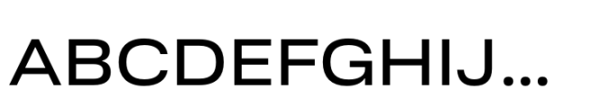 Ordina Expanded Medium Font UPPERCASE