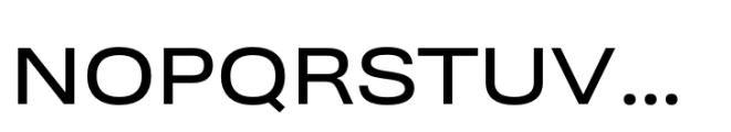 Ordina Expanded Medium Font UPPERCASE