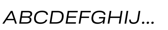 Ordina Expanded Oblique Font UPPERCASE
