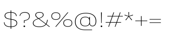 Ordina Expanded Thin Font OTHER CHARS