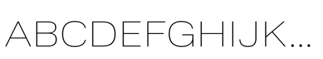 Ordina Expanded Thin Font UPPERCASE
