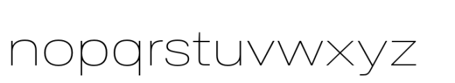 Ordina Expanded Thin Font LOWERCASE