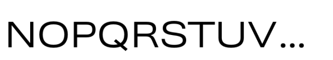 Ordina Expanded Font UPPERCASE