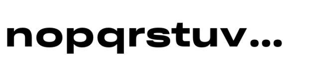 Ordina Wide Heavy Font LOWERCASE