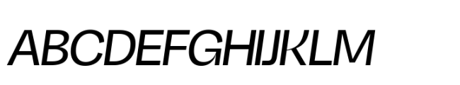 Ordinary Italic Font UPPERCASE