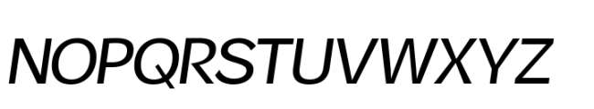 Ordinary Italic Font UPPERCASE