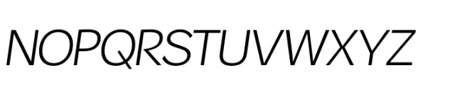 Ordinary Light Italic Font UPPERCASE