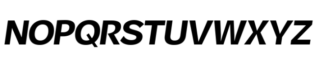 Ordinary Semi Bold Italic Font UPPERCASE