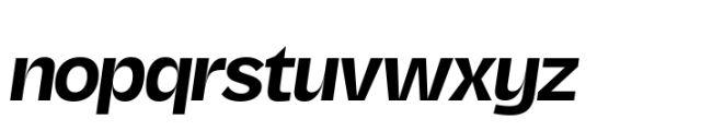 Ordinary Semi Bold Italic Font LOWERCASE