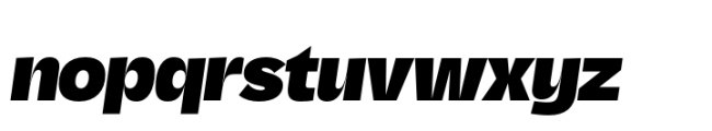 Ordinary Ultra Italic Font LOWERCASE