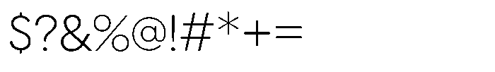 Ordine Extra Light Font OTHER CHARS